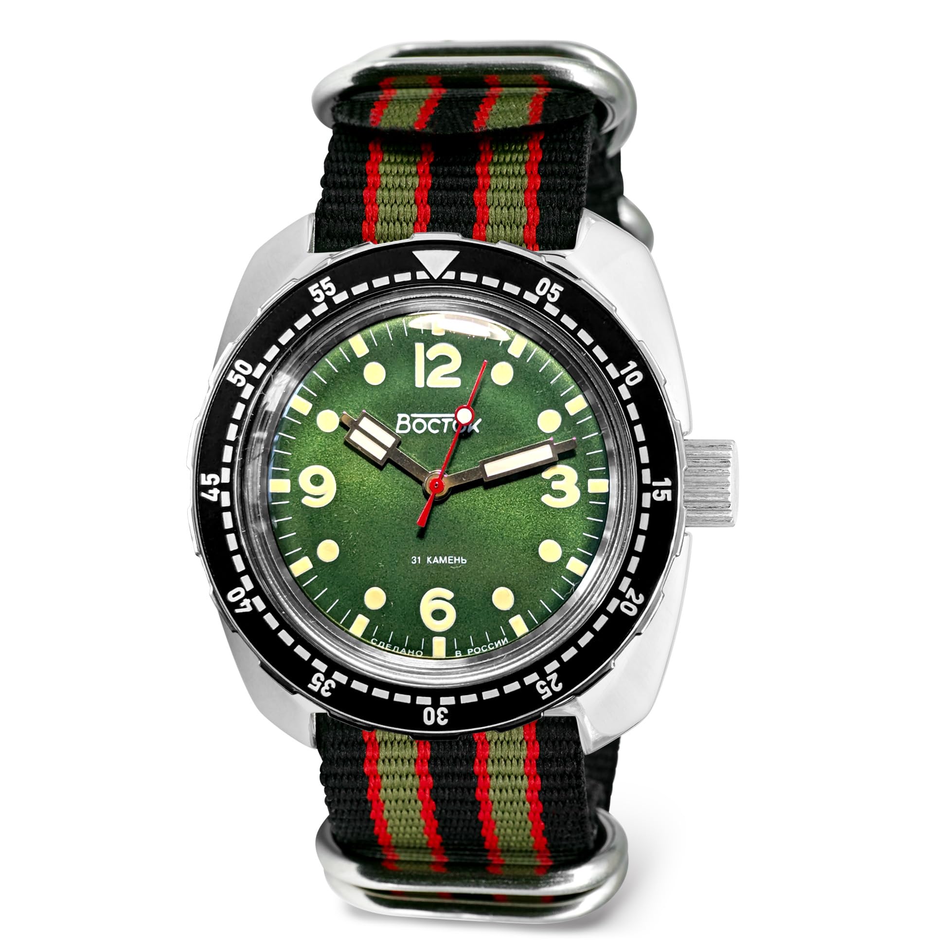 ❣️自動巻ミリタリータイプ腕時計 Amazon | VOSTOK | Komandirskie 280683 コマンダー 自動巻き ロシア